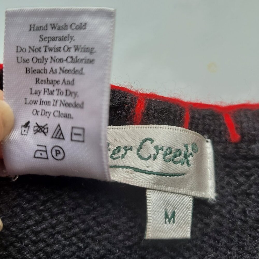 Coldwater Creek Embroidered Cardinal/Bird Cotton Cottagecore Cardigan Size M - Picture 10 of 10